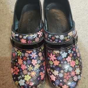 Sanita flower clogs